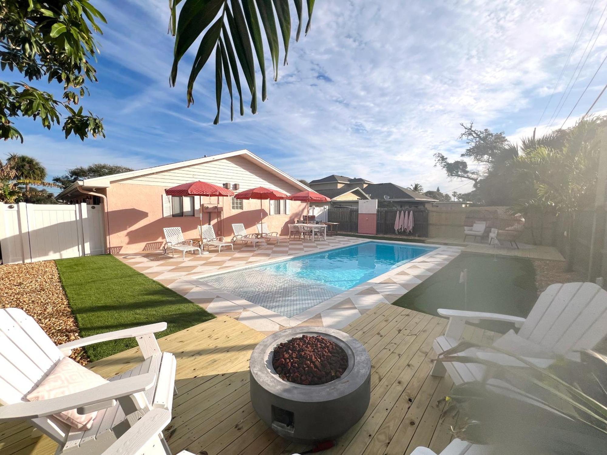 Luxury Villa 3 Blocks From The Beach With A Pool, Fire Pit And Outdoor Oasis Cabo Cañaveral Exterior foto